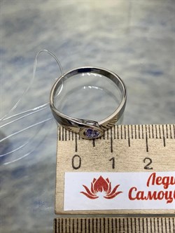 *Кольцо р.20,5 Танзанит цв Белое арт. 1-106-860-31-491 (вес 3,03 г) - фото 161128 *Кольцо р.20,5 Танзанит цв Белое арт. 1-106-860-31-491 (вес 3,03 г) - фото 161128