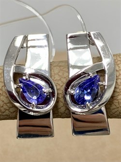 *Серьги Танзанит цв Белое арт. 2-106-860-31-678 (вес 3,98 г) - фото 161158 *Серьги Танзанит цв Белое арт. 2-106-860-31-678 (вес 3,98 г) - фото 161158