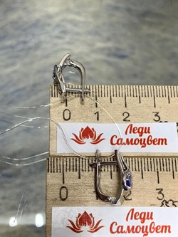 *Серьги Танзанит цв Белое арт. 2-106-860-31-678 (вес 3,98 г) - фото 161165 *Серьги Танзанит цв Белое арт. 2-106-860-31-678 (вес 3,98 г) - фото 161165