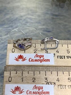 *Серьги Танзанит цв Белое арт. 2-106-860-31-678 (вес 3,98 г) - фото 161166 *Серьги Танзанит цв Белое арт. 2-106-860-31-678 (вес 3,98 г) - фото 161166