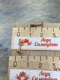 *Пусеты Триглав цв Красное арт. 2000803-2562 (вес около 1,08 г) - фото 161233 *Пусеты Триглав цв Красное арт. 2000803-2562 (вес около 1,08 г) - фото 161233