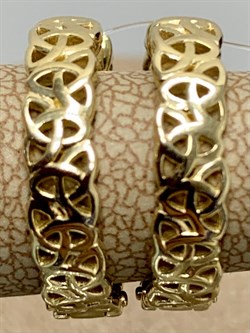 *Серьги Конго Триглав цв Лимонное арт. 2000487-91935 (вес около 5,31 г) - фото 161255