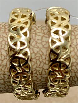 *Серьги Конго Триглав цв Лимонное арт. 2000487-91935 (вес около 5,31 г) - фото 161257