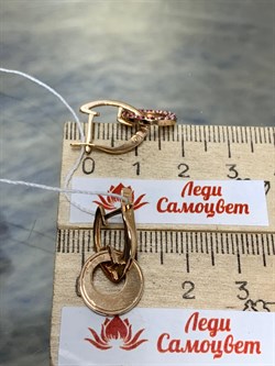 *Серьги Микс Родолит Аметист цв Красное арт 02-4485-00-257-1110-57-280 вес 3,52 г - фото 161385 *Серьги Микс Родолит Аметист цв Красное арт 02-4485-00-257-1110-57-280 вес 3,52 г - фото 161385