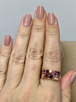 *Кольцо р.18 Микс Родолит Аметист цв Красное арт 01-5307-00-257-1111-57-760 вес 3,3 г - фото 161415 *Кольцо р.18 Микс Родолит Аметист цв Красное арт 01-5307-00-257-1111-57-760 вес 3,3 г - фото 161415