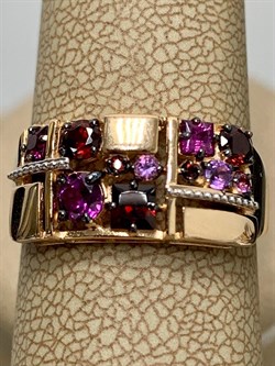 *Кольцо р.18 Микс Родолит Аметист цв Красное арт 01-5307-00-257-1111-57-760 вес 3,3 г - фото 161416 *Кольцо р.18 Микс Родолит Аметист цв Красное арт 01-5307-00-257-1111-57-760 вес 3,3 г - фото 161416