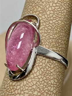 *Кольцо р.18 Розовый Турмалин цв Белое арт. 1790608-153 вес 3,11 г - фото 161431 *Кольцо р.18 Розовый Турмалин цв Белое арт. 1790608-153 вес 3,11 г - фото 161431