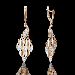 *Серьги Жар Птицы цв Красное арт. 02-3575-00-000-1110-04-636 (вес 4,64 г) - фото 16150 *Серьги Жар Птицы цв Красное арт. 02-3575-00-000-1110-04-636 (вес 4,64 г) - фото 16150