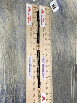 *Браслет р.17 Черная Шпинель арт. Бр-2308зр416-673 Вес 4,41 г - фото 161526 *Браслет р.17 Черная Шпинель арт. Бр-2308зр416-673 Вес 4,41 г - фото 161526