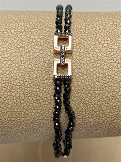 *Браслет р.17 Черная Шпинель арт. Бр-2308зр416-673 Вес 4,41 г - фото 161528 *Браслет р.17 Черная Шпинель арт. Бр-2308зр416-673 Вес 4,41 г - фото 161528