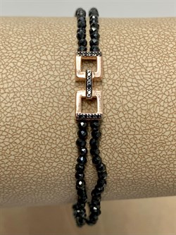 *Браслет р.17 Черная Шпинель арт. Бр-2308зр416-673 Вес 4,41 г - фото 161529 *Браслет р.17 Черная Шпинель арт. Бр-2308зр416-673 Вес 4,41 г - фото 161529