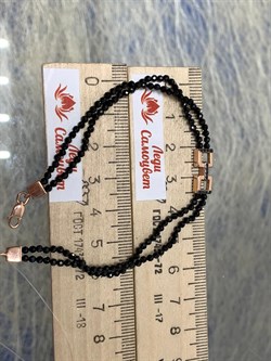 *Браслет р.17 Черная Шпинель арт. Бр-2308зр416-673 Вес 4,41 г - фото 161530 *Браслет р.17 Черная Шпинель арт. Бр-2308зр416-673 Вес 4,41 г - фото 161530