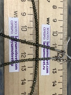 *Бусы р.40 д.2мм Серый Фианит арт. Б-01р серый-264 Вес 0,75 г - фото 161607 *Бусы р.40 д.2мм Серый Фианит арт. Б-01р серый-264 Вес 0,75 г - фото 161607