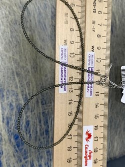 *Бусы р.40 д.2мм Серый Фианит арт. Б-01р серый-264 Вес 0,75 г - фото 161608 *Бусы р.40 д.2мм Серый Фианит арт. Б-01р серый-264 Вес 0,75 г - фото 161608