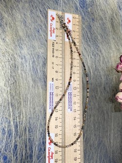 *Колье р.40 д.2мм Родонит арт. Б-02р родонит-279 Вес 4,61 г - фото 161678 *Колье р.40 д.2мм Родонит арт. Б-02р родонит-279 Вес 4,61 г - фото 161678