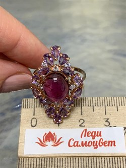 *Кольцо р.20,5 Розовый Турмалин цв Красное арт. 1793866-785 вес 7 г - фото 162064 *Кольцо р.20,5 Розовый Турмалин цв Красное арт. 1793866-785 вес 7 г - фото 162064