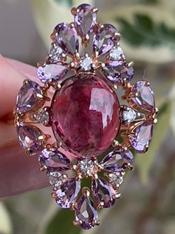 *Кольцо р.20,5 Розовый Турмалин цв Красное арт. 1793866-785 вес 7 г - фото 162068 *Кольцо р.20,5 Розовый Турмалин цв Красное арт. 1793866-785 вес 7 г - фото 162068