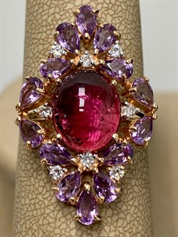 *Кольцо р.20,5 Розовый Турмалин цв Красное арт. 1793866-785 вес 7 г - фото 162075 *Кольцо р.20,5 Розовый Турмалин цв Красное арт. 1793866-785 вес 7 г - фото 162075