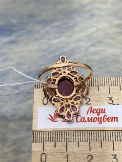 *Кольцо р.20,5 Розовый Турмалин цв Красное арт. 1793866-785 вес 7 г - фото 162077 *Кольцо р.20,5 Розовый Турмалин цв Красное арт. 1793866-785 вес 7 г - фото 162077