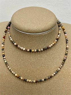 *Колье р.40 д.2мм Родонит арт. Б-02р родонит-279 Вес 4,61 г - фото 162098 *Колье р.40 д.2мм Родонит арт. Б-02р родонит-279 Вес 4,61 г - фото 162098