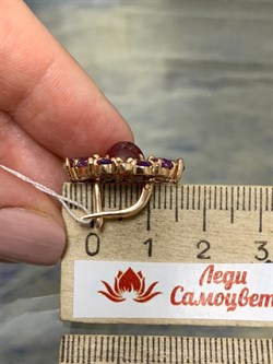 *Серьги Розовый Турмалин цв Красное арт. 2793850-300 вес 8,7 г - фото 162145 *Серьги Розовый Турмалин цв Красное арт. 2793850-300 вес 8,7 г - фото 162145