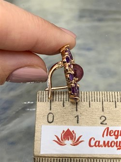 *Серьги Розовый Турмалин цв Красное арт. 2793850-300 вес 8,7 г - фото 162147 *Серьги Розовый Турмалин цв Красное арт. 2793850-300 вес 8,7 г - фото 162147