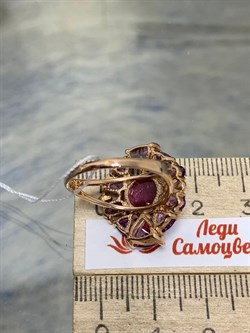 *Кольцо р.17,5 Розовый Турмалин цв Красное арт. 1793850-275 вес 5,27 г - фото 162161 *Кольцо р.17,5 Розовый Турмалин цв Красное арт. 1793850-275 вес 5,27 г - фото 162161