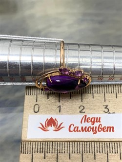 *Кольцо р.18 иск Аметист цв Красное арт. 1170145-262 вес 3,32 г - фото 162165 *Кольцо р.18 иск Аметист цв Красное арт. 1170145-262 вес 3,32 г - фото 162165