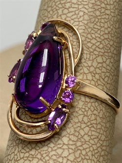 *Кольцо р.18 иск Аметист цв Красное арт. 1170145-262 вес 3,32 г - фото 162169 *Кольцо р.18 иск Аметист цв Красное арт. 1170145-262 вес 3,32 г - фото 162169