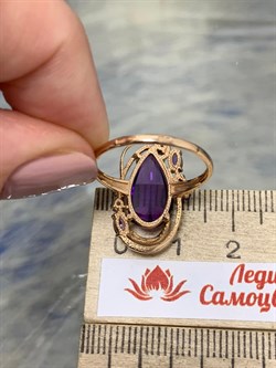 *Кольцо р.18 иск Аметист цв Красное арт. 1170145-262 вес 3,32 г - фото 162173 *Кольцо р.18 иск Аметист цв Красное арт. 1170145-262 вес 3,32 г - фото 162173