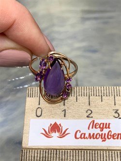 *Кольцо р.18 иск Аметист цв Красное арт. 1170145-262 вес 3,32 г - фото 162174 *Кольцо р.18 иск Аметист цв Красное арт. 1170145-262 вес 3,32 г - фото 162174