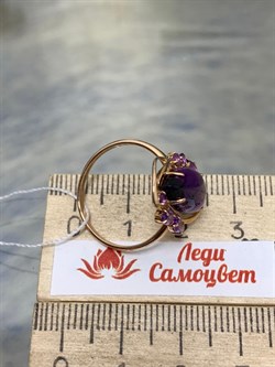 *Кольцо р.18 иск Аметист цв Красное арт. 1170145-262 вес 3,32 г - фото 162175 *Кольцо р.18 иск Аметист цв Красное арт. 1170145-262 вес 3,32 г - фото 162175