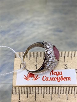 *Кольцо р.19 Розовый Турмалин цв Белое арт. 1790633-146 вес 5,86 г - фото 162242 *Кольцо р.19 Розовый Турмалин цв Белое арт. 1790633-146 вес 5,86 г - фото 162242