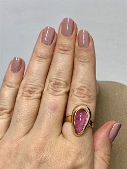 *Кольцо р.18 Розовый Турмалин цв Красное арт. 1795084-743 вес 4,53 г - фото 162258 *Кольцо р.18 Розовый Турмалин цв Красное арт. 1795084-743 вес 4,53 г - фото 162258