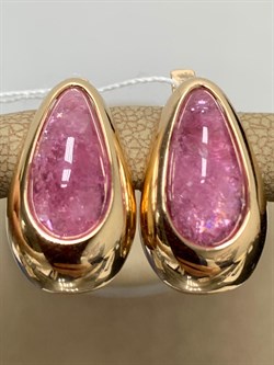 *Серьги Розовый Турмалин цв Красное арт. 2795084-744 вес 7,44 г - фото 162266 *Серьги Розовый Турмалин цв Красное арт. 2795084-744 вес 7,44 г - фото 162266