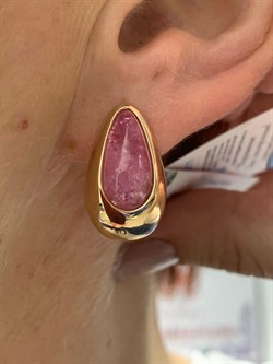 *Серьги Розовый Турмалин цв Красное арт. 2795084-744 вес 7,44 г - фото 162267 *Серьги Розовый Турмалин цв Красное арт. 2795084-744 вес 7,44 г - фото 162267