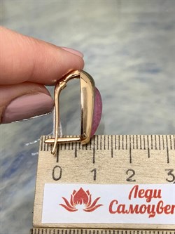 *Серьги Розовый Турмалин цв Красное арт. 2795084-744 вес 7,44 г - фото 162268 *Серьги Розовый Турмалин цв Красное арт. 2795084-744 вес 7,44 г - фото 162268