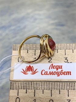 *Кольцо р.17,5 Розовый Турмалин цв Лимонное арт. 1790303-453 вес 3,16 г - фото 162281 *Кольцо р.17,5 Розовый Турмалин цв Лимонное арт. 1790303-453 вес 3,16 г - фото 162281