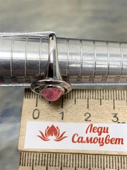 *Кольцо р.18 Розовый Турмалин цв Белое арт. 1791748-004 вес 3,63 г - фото 162283 *Кольцо р.18 Розовый Турмалин цв Белое арт. 1791748-004 вес 3,63 г - фото 162283