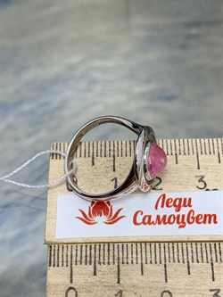 *Кольцо р.18 Розовый Турмалин цв Белое арт. 1791748-004 вес 3,63 г - фото 162292 *Кольцо р.18 Розовый Турмалин цв Белое арт. 1791748-004 вес 3,63 г - фото 162292