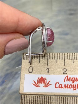 *Серьги Розовый Турмалин цв Белое арт. 2790526-614 вес 7,47 г - фото 162320 *Серьги Розовый Турмалин цв Белое арт. 2790526-614 вес 7,47 г - фото 162320