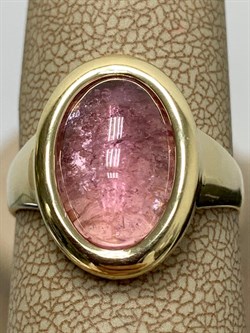 *Кольцо р.19 Розовый Турмалин цв Лимонное арт. 1790262-141 вес 4,4 г - фото 162323 *Кольцо р.19 Розовый Турмалин цв Лимонное арт. 1790262-141 вес 4,4 г - фото 162323