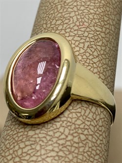 *Кольцо р.19 Розовый Турмалин цв Лимонное арт. 1790262-141 вес 4,4 г - фото 162324 *Кольцо р.19 Розовый Турмалин цв Лимонное арт. 1790262-141 вес 4,4 г - фото 162324