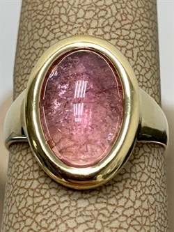 *Кольцо р.19 Розовый Турмалин цв Лимонное арт. 1790262-141 вес 4,4 г - фото 162326 *Кольцо р.19 Розовый Турмалин цв Лимонное арт. 1790262-141 вес 4,4 г - фото 162326