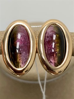 *Серьги Арбузный Турмалин цв Красное арт. 2791762-060 вес 6,44 г - фото 162333 *Серьги Арбузный Турмалин цв Красное арт. 2791762-060 вес 6,44 г - фото 162333