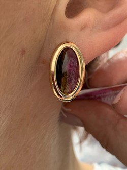 *Серьги Арбузный Турмалин цв Красное арт. 2791762-060 вес 6,44 г - фото 162336 *Серьги Арбузный Турмалин цв Красное арт. 2791762-060 вес 6,44 г - фото 162336