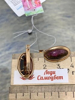 *Серьги Арбузный Турмалин цв Красное арт. 2791762-060 вес 6,44 г - фото 162338 *Серьги Арбузный Турмалин цв Красное арт. 2791762-060 вес 6,44 г - фото 162338