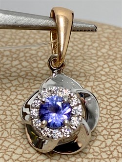 *Подвеска Танзанит цв Красное и Белое арт 3-408362-00-31-683 вес 1,13 г - фото 162595 *Подвеска Танзанит цв Красное и Белое арт 3-408362-00-31-683 вес 1,13 г - фото 162595