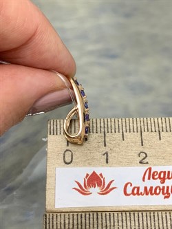 *Подвеска Танзанит цв Красное арт. 3-107293-00-31-323 вес 1,69 г - фото 162669 *Подвеска Танзанит цв Красное арт. 3-107293-00-31-323 вес 1,69 г - фото 162669