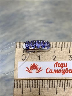 *Подвеска Танзанит цв Белое арт. 3-207293-00-31-044 вес 1,73 г - фото 162688 *Подвеска Танзанит цв Белое арт. 3-207293-00-31-044 вес 1,73 г - фото 162688